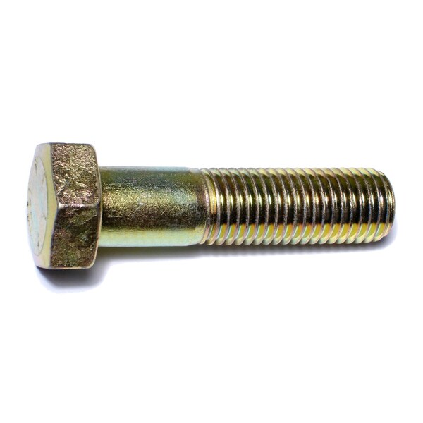 Midwest Fastener Grade 8, 7/8"-9 Hex Head Cap Screw, Zinc Yellow Steel, 3-1/2 in L, 5 PK 00781 - main